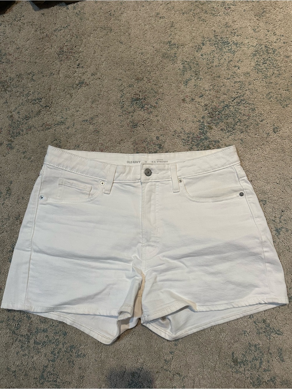 Old Navy White Denim Cutoff Shorts